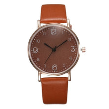 Load image into Gallery viewer, Top Style Fashion Women's Luxury Leather Band Analog Quartz WristWatch Golden Ladies Watch Women Dress Reloj Mujer Black Clock